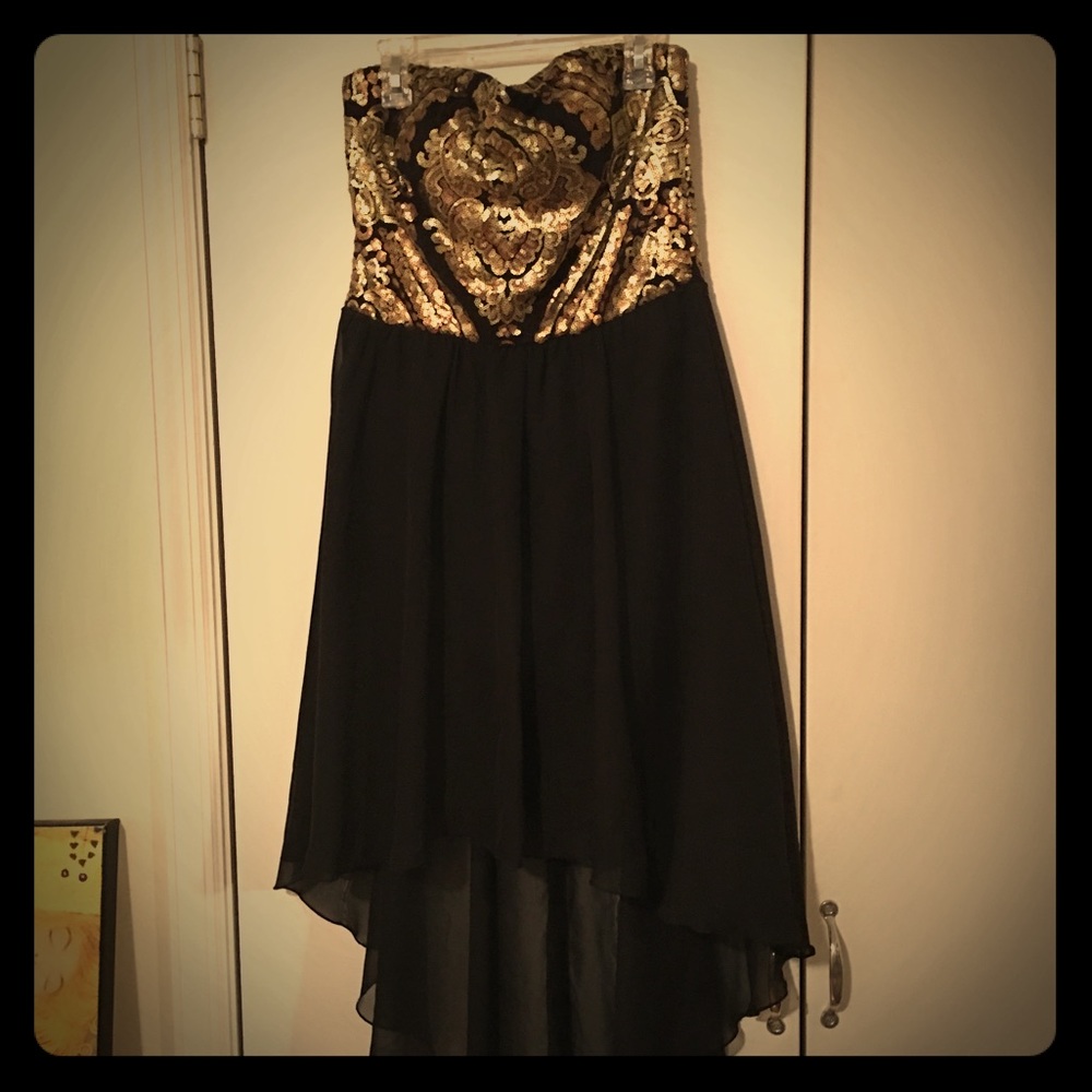 Strapless High-low Dress